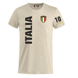 T-Shirt Italia In Cotone Personalizzabile con Nome e Numero PS 27431-A126