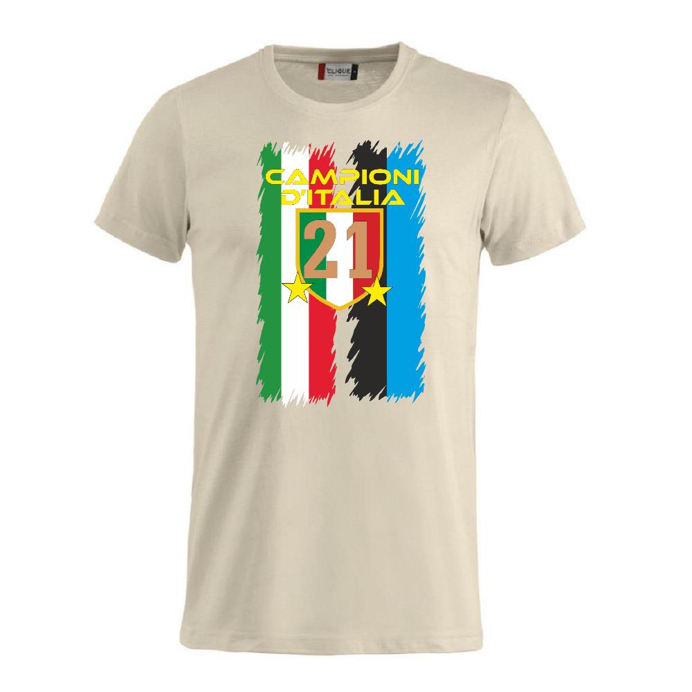 T-Shirt Calcio Inter Campioni d’Italia 2025/26 – 21 Scudetti 2 Stelle – PS 27431-INT-06