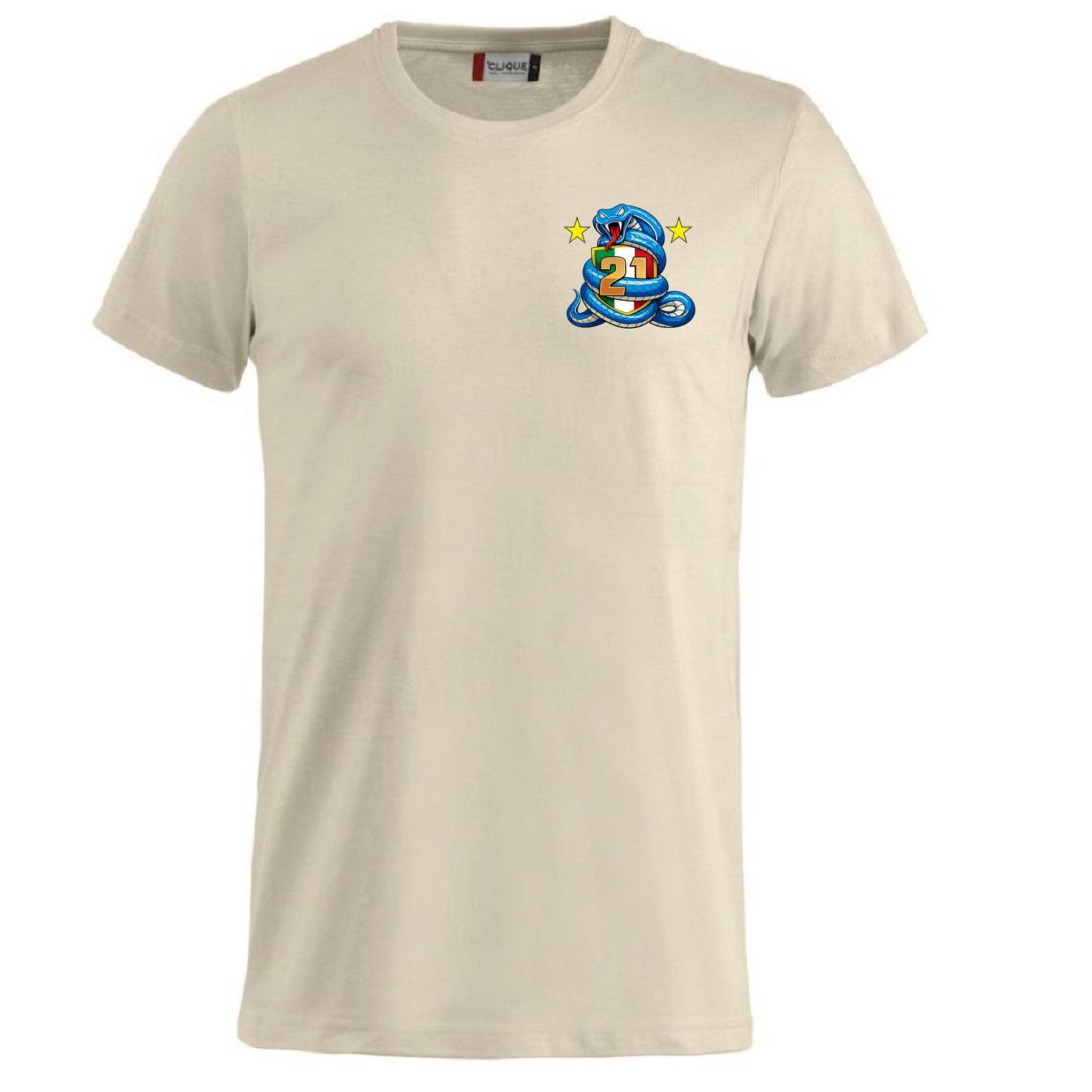 T-Shirt Neroazzurri Campioni d’Italia 2025/2026 –  21 Scudetti 100% Cotone  – PS 27431-INT-09