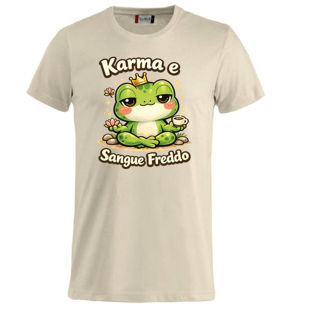 T-shirt Adulto e Bambino Unisex – Rana Karma e sangue freddo - PS 27431-A140