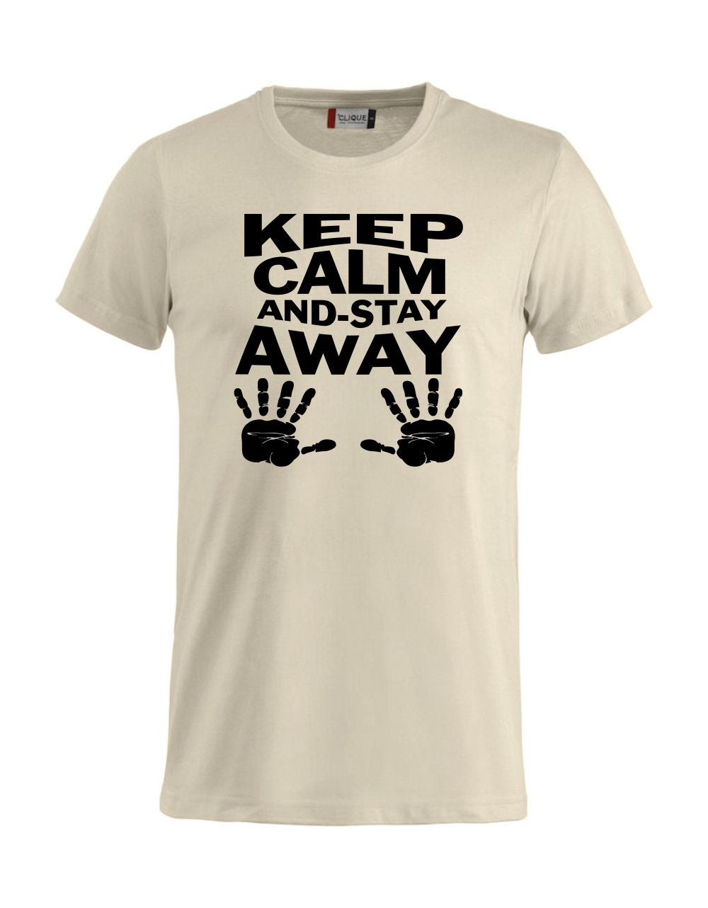 T-Shirt “Keep Calm And Stay Away” Uomo – Maglietta Simpatica con Stampa – PS 27431-A013