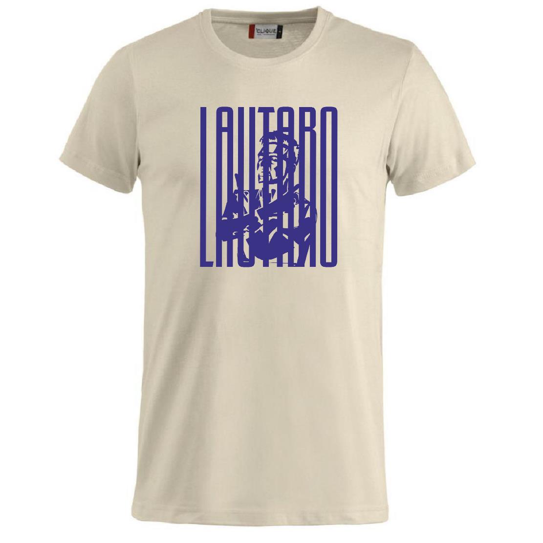 T-Shirt Lautaro Martinez Magliette Tifosi Interisti Maglietta in Cotone Abbigliamento Calcio PS 27431-A033