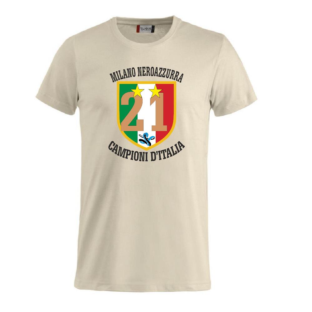 T-Shirt Scudetto Inter Campioni d’Italia 25/26 – Seconda Stella 21 Scudetti Scudetto Neroazzurro – PS 27431-A042