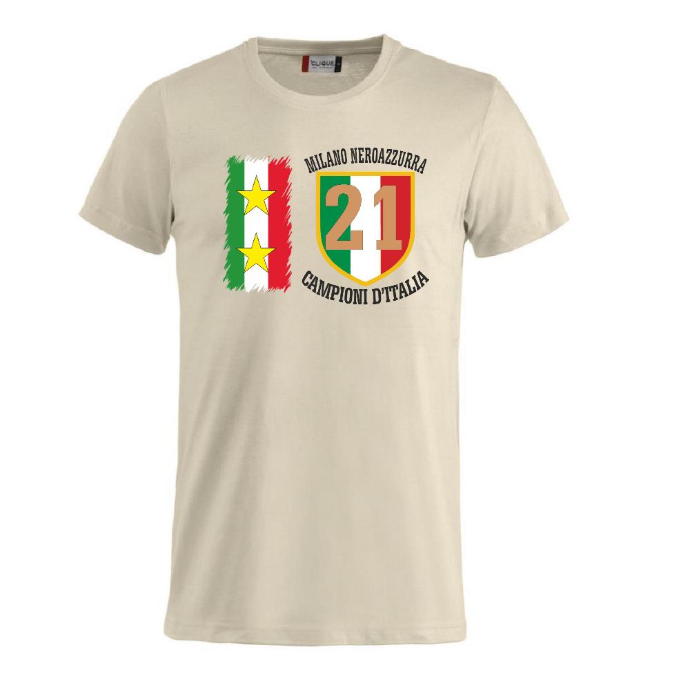 T-Shirt Calcio Inter Campioni d’Italia Serie A – 21 Scudetti Seconda Stella – PS 27431-A068