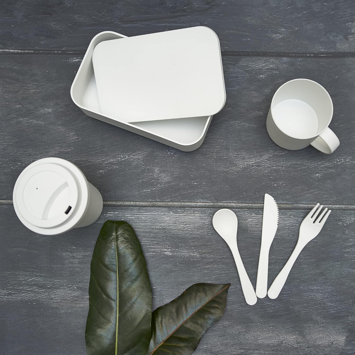 Contenitore Pranzo in PLA con Nastro di Regolazione in Silicone – 1 L – PS 00563