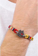 Bracciale da uomo A.S. Roma B-RB004UCR in acciaio – Cod. 38049