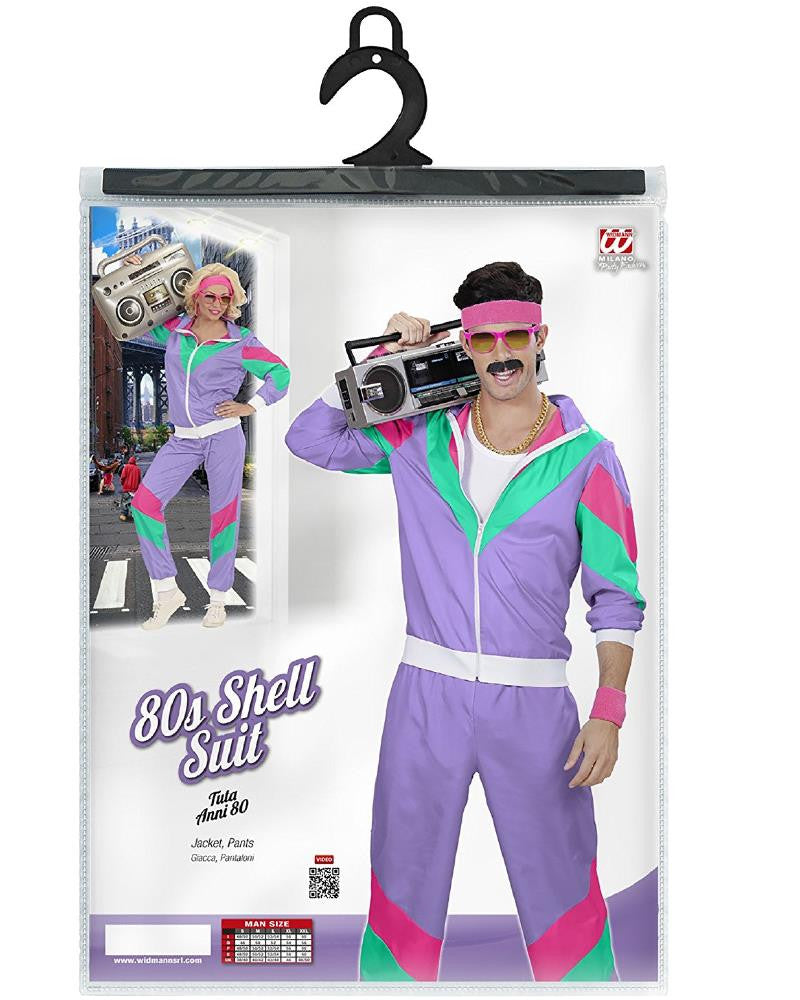 Costume di Carnevale Uomo Travestimento Tuta Anni 80 – PS 26214