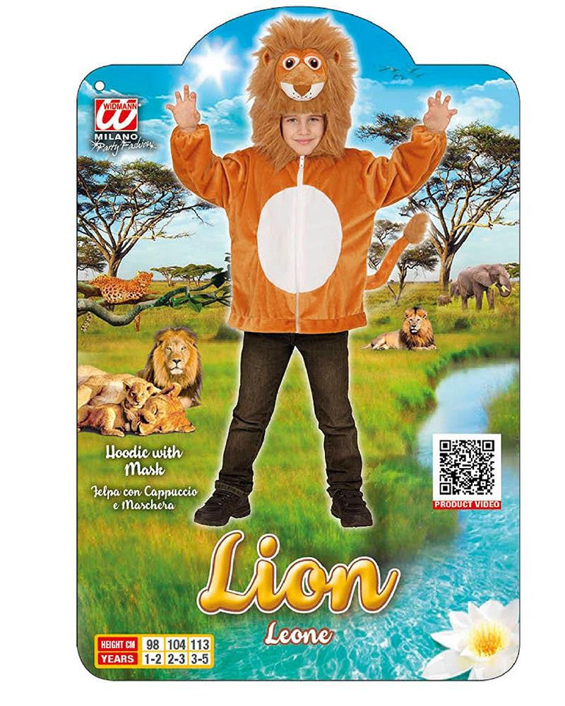 Costume Carnevale Bimbo Felpa Leone in Peluche – Bambino – PS 26094