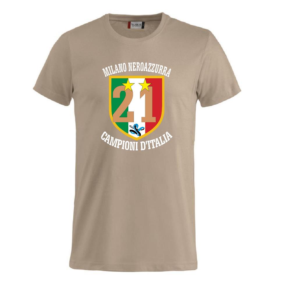 T-Shirt Scudetto Inter Campioni d’Italia 25/26 – Seconda Stella 21 Scudetti Scudetto Neroazzurro – PS 27431-A042