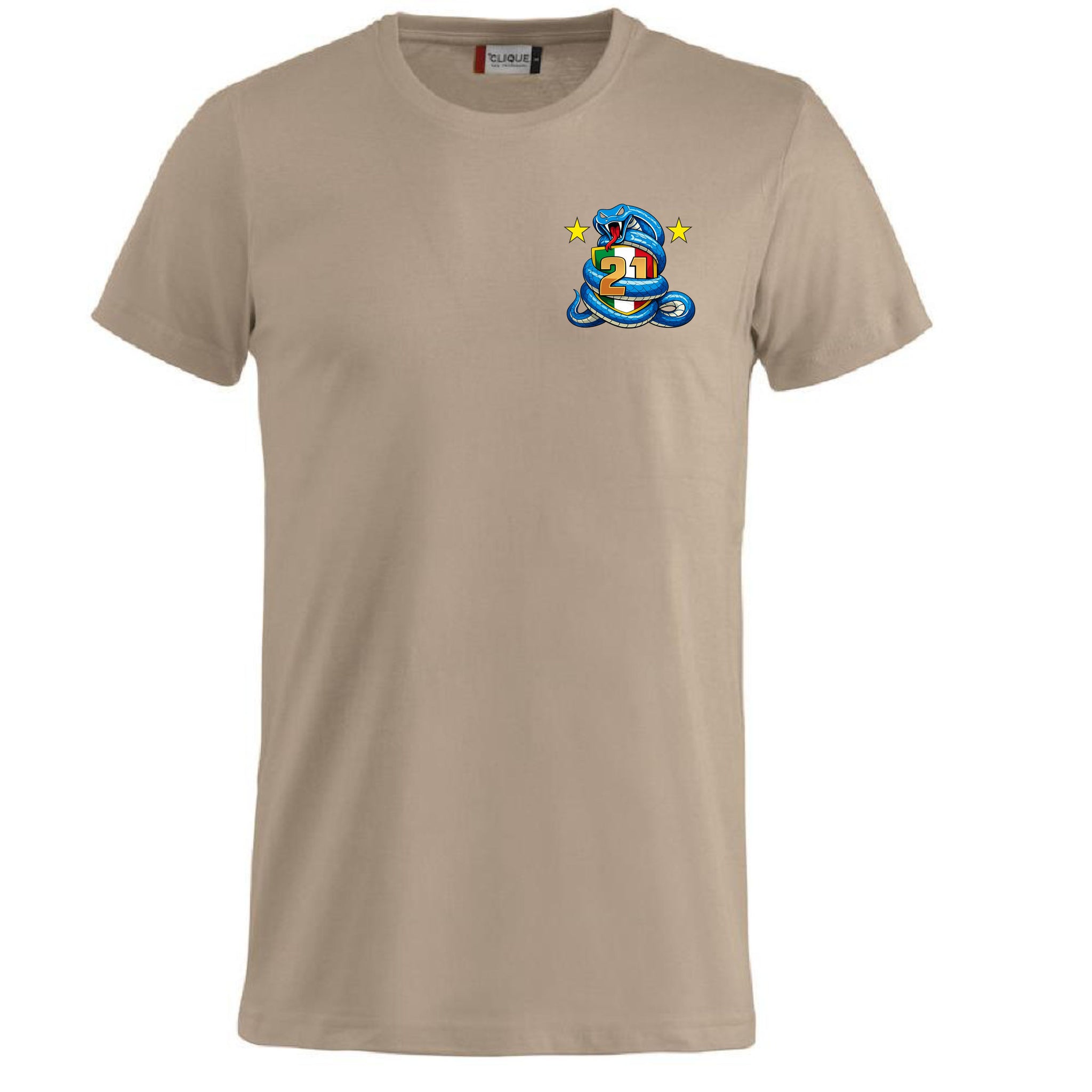 T-Shirt Neroazzurri Campioni d’Italia 2025/2026 –  21 Scudetti 100% Cotone  – PS 27431-INT-09