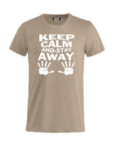 T-Shirt “Keep Calm And Stay Away” Uomo – Maglietta Simpatica con Stampa – PS 27431-A013