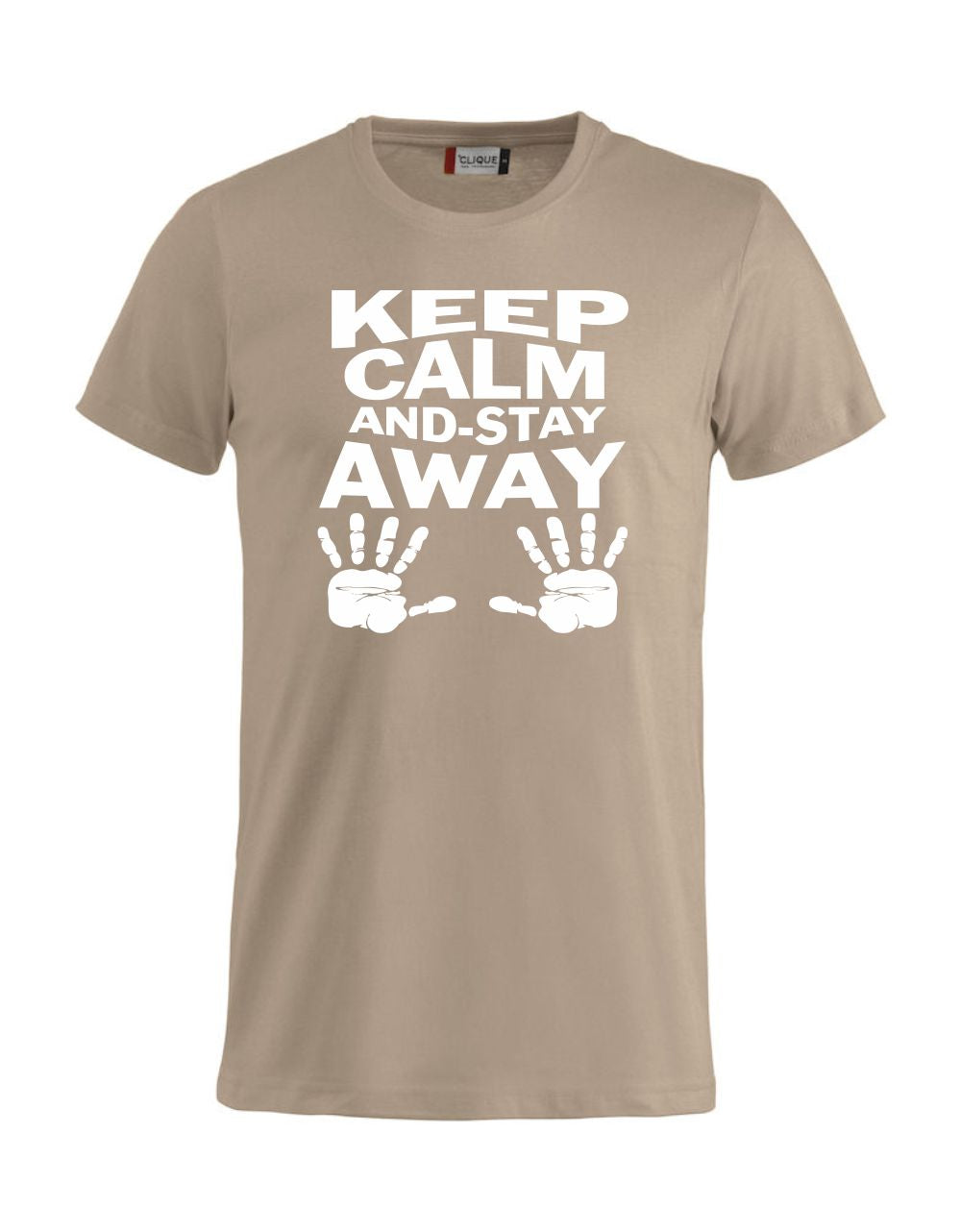 T-Shirt “Keep Calm And Stay Away” Uomo – Maglietta Simpatica con Stampa – PS 27431-A013