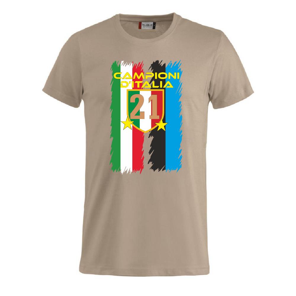 T-Shirt Calcio Inter Campioni d’Italia 2025/26 – 21 Scudetti 2 Stelle – PS 27431-INT-06