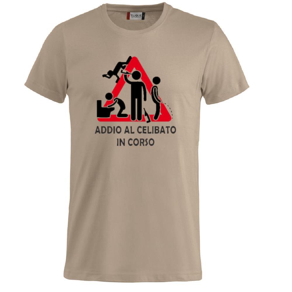 T-Shirt Addio al Celibato In Corso , Dietro  “Attenzione Ubriachi” – Maglietta Divertente con Doppia Stampa Fronte/Retro – PS 27431 - A071