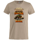 T-Shirt Papa' Russi Come Un Trattore Ma Ti Voglio Bene Piu' Del Rumore – Maglietta Personalizzabile PS 27431-A-145