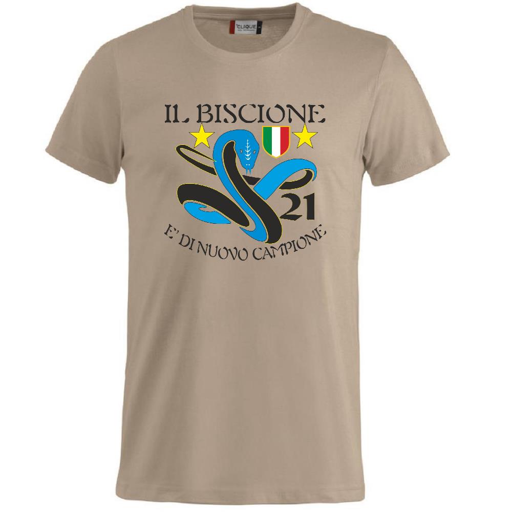 T-Shirt Calcio Inter Biscione Campioni d’Italia 25/26 – 21 Scudetti – PS 27431-INT-02