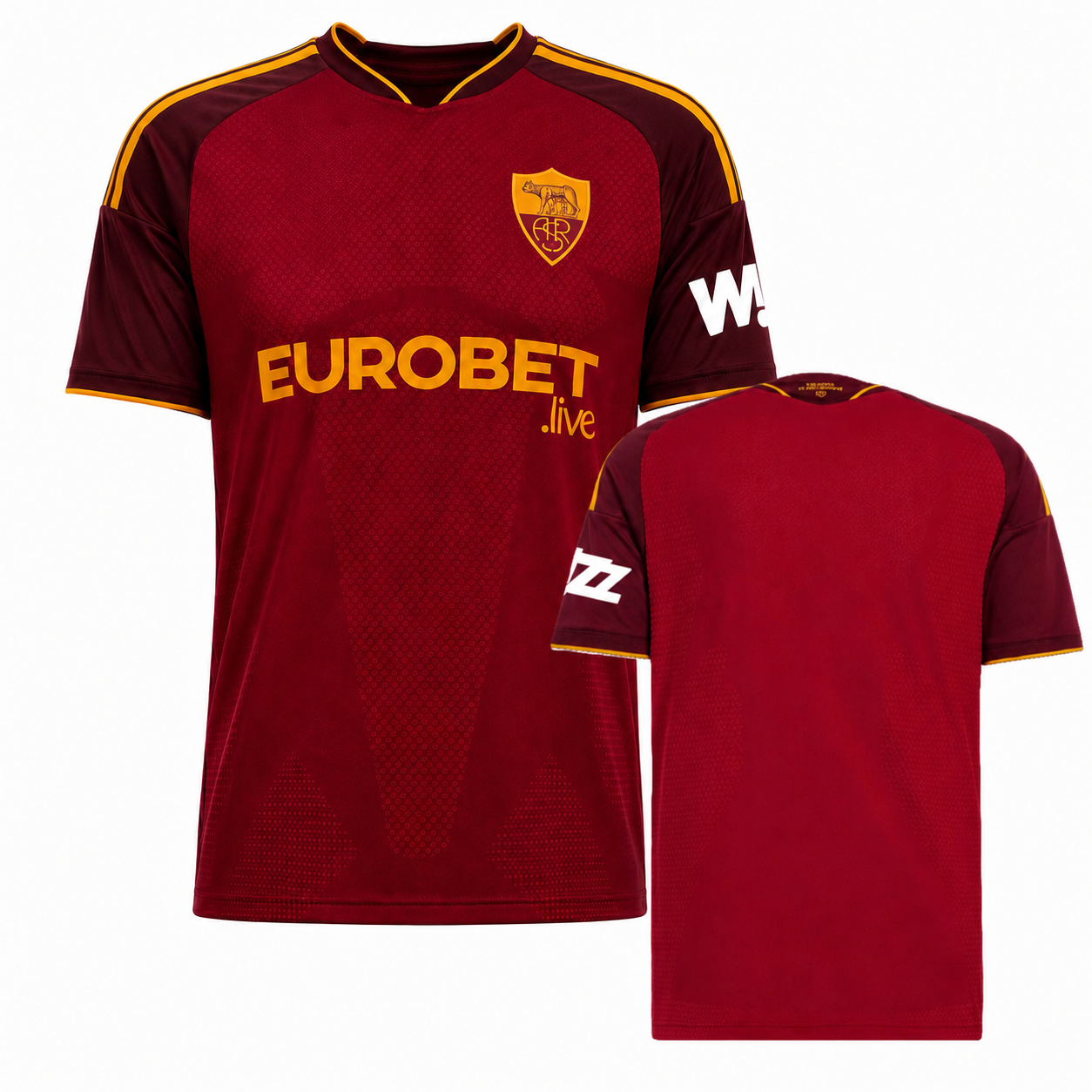 Maglia Calcio Roma Giallo Rossa 2026/2027 – Replica Ufficiale ASROMA  – Personalizzabile con Nome e Numero | PS 40521