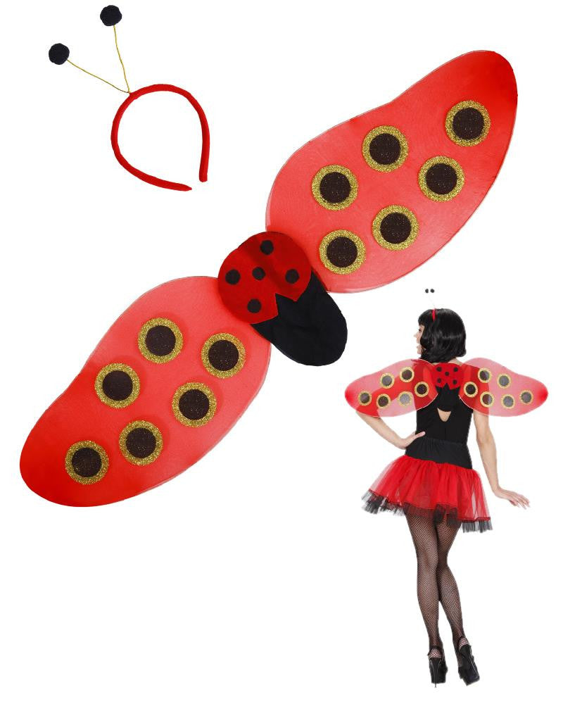 Set Coccinella Travestimento – Ali e Cerchietto con Antenne – PS 08963