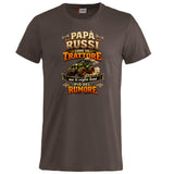 T-Shirt Papa' Russi Come Un Trattore Ma Ti Voglio Bene Piu' Del Rumore – Maglietta Personalizzabile PS 27431-A-145