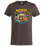 T-Shirt Addio al Celibato Bachelor Party Crew No Rules All Fun Personalizzabile con Nome PS 27431-A-40
