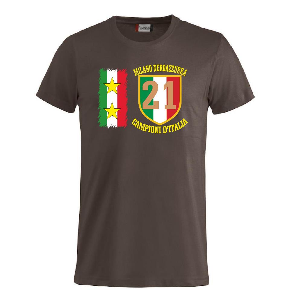 T-Shirt Calcio Inter Campioni d’Italia Serie A – 21 Scudetti Seconda Stella – PS 27431-A068