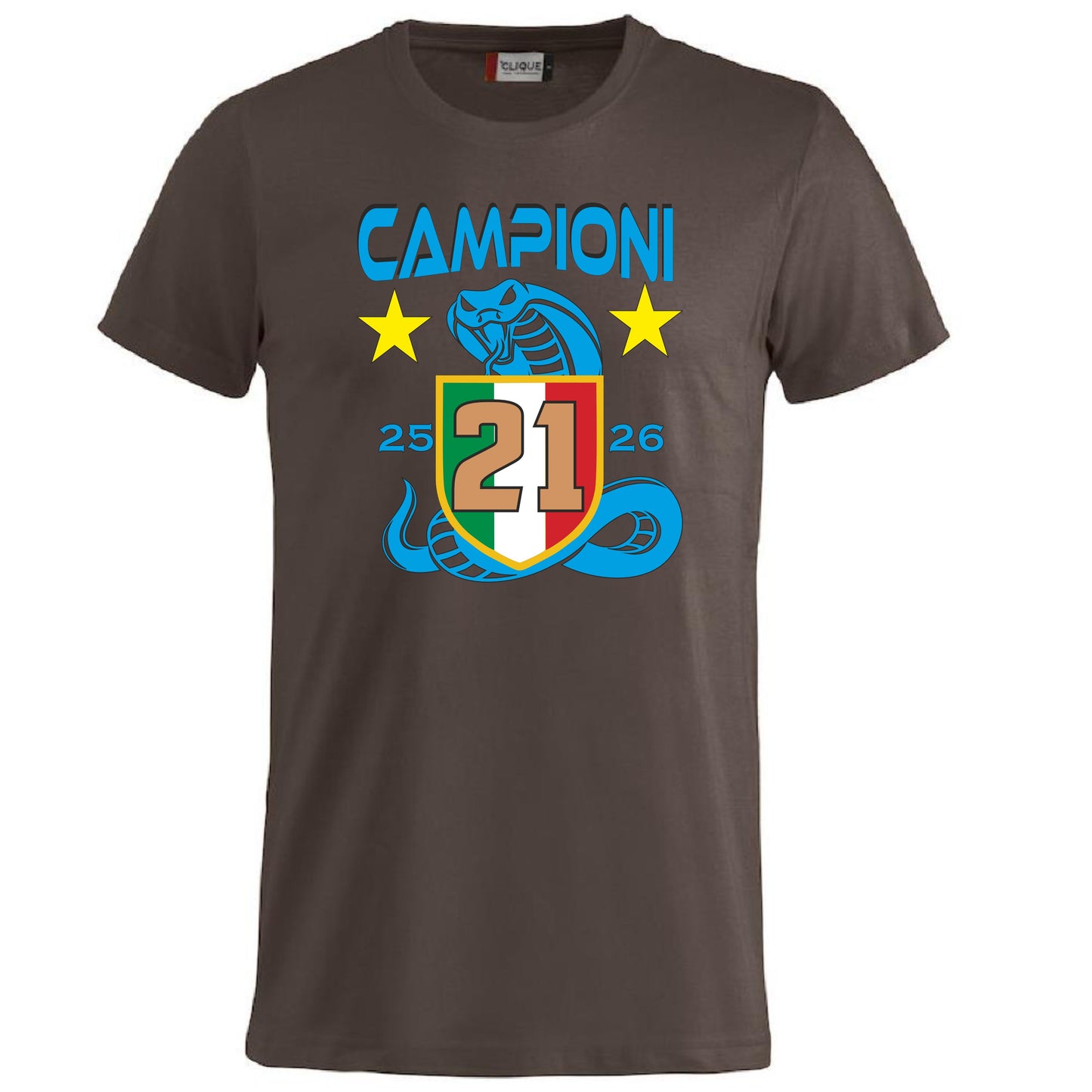 T-Shirt Inter Campione d’Italia 2025/2026 –  21 Scudetti Biscione  – PS 27431-INT-08