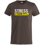 T-Shirt Uomo “Stress Attenzione 99%” – Maglietta Simpatica e Divertente PS 27431-A002