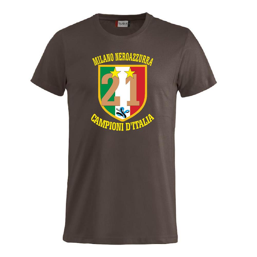 T-Shirt Scudetto Inter Campioni d’Italia 25/26 – Seconda Stella 21 Scudetti Scudetto Neroazzurro – PS 27431-A042