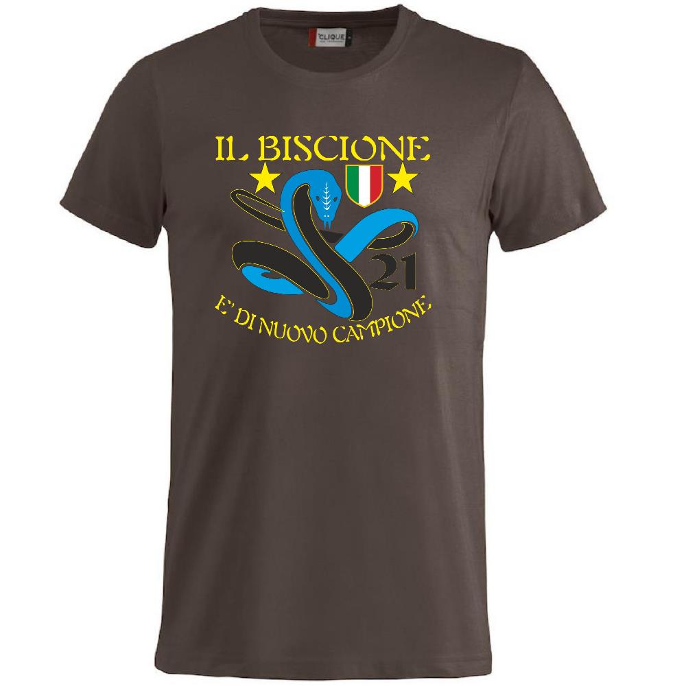 T-Shirt Calcio Inter Biscione Campioni d’Italia 25/26 – 21 Scudetti – PS 27431-INT-02