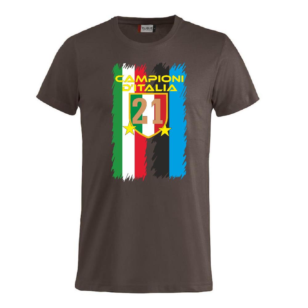 T-Shirt Calcio Inter Campioni d’Italia 2025/26 – 21 Scudetti 2 Stelle – PS 27431-INT-06