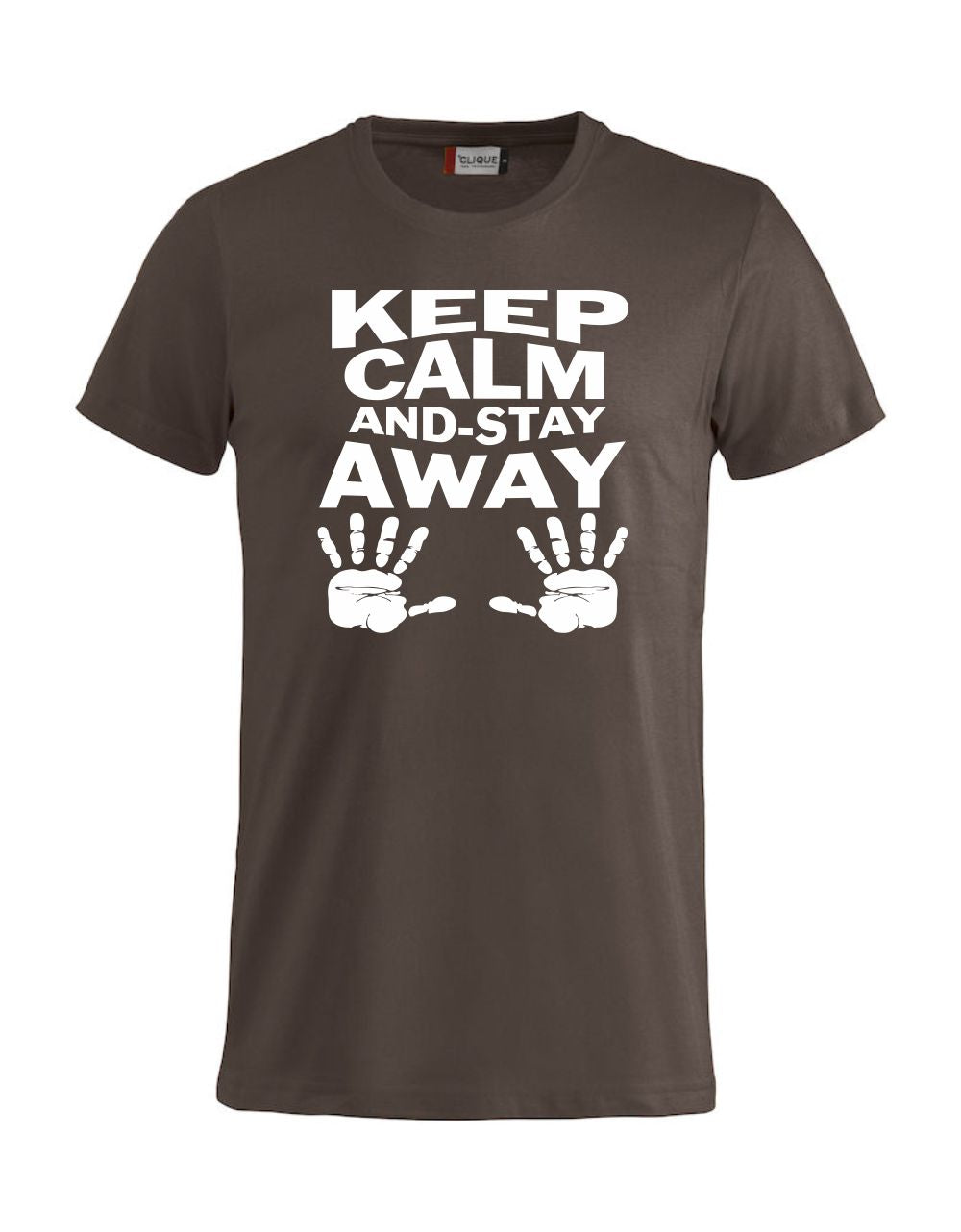 T-Shirt “Keep Calm And Stay Away” Uomo – Maglietta Simpatica con Stampa – PS 27431-A013