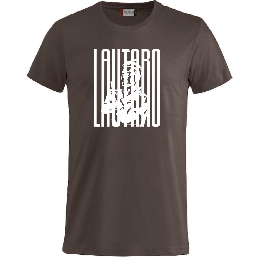 T-Shirt Lautaro Martinez Magliette Tifosi Interisti Maglietta in Cotone Abbigliamento Calcio PS 27431-A033