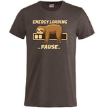 T-Shirt “Bradipo Energy Loading… Pause…” – Personalizzabile con Nome – PS 27431-A135