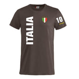 T-Shirt Italia In Cotone Personalizzabile con Nome e Numero PS 27431-A126