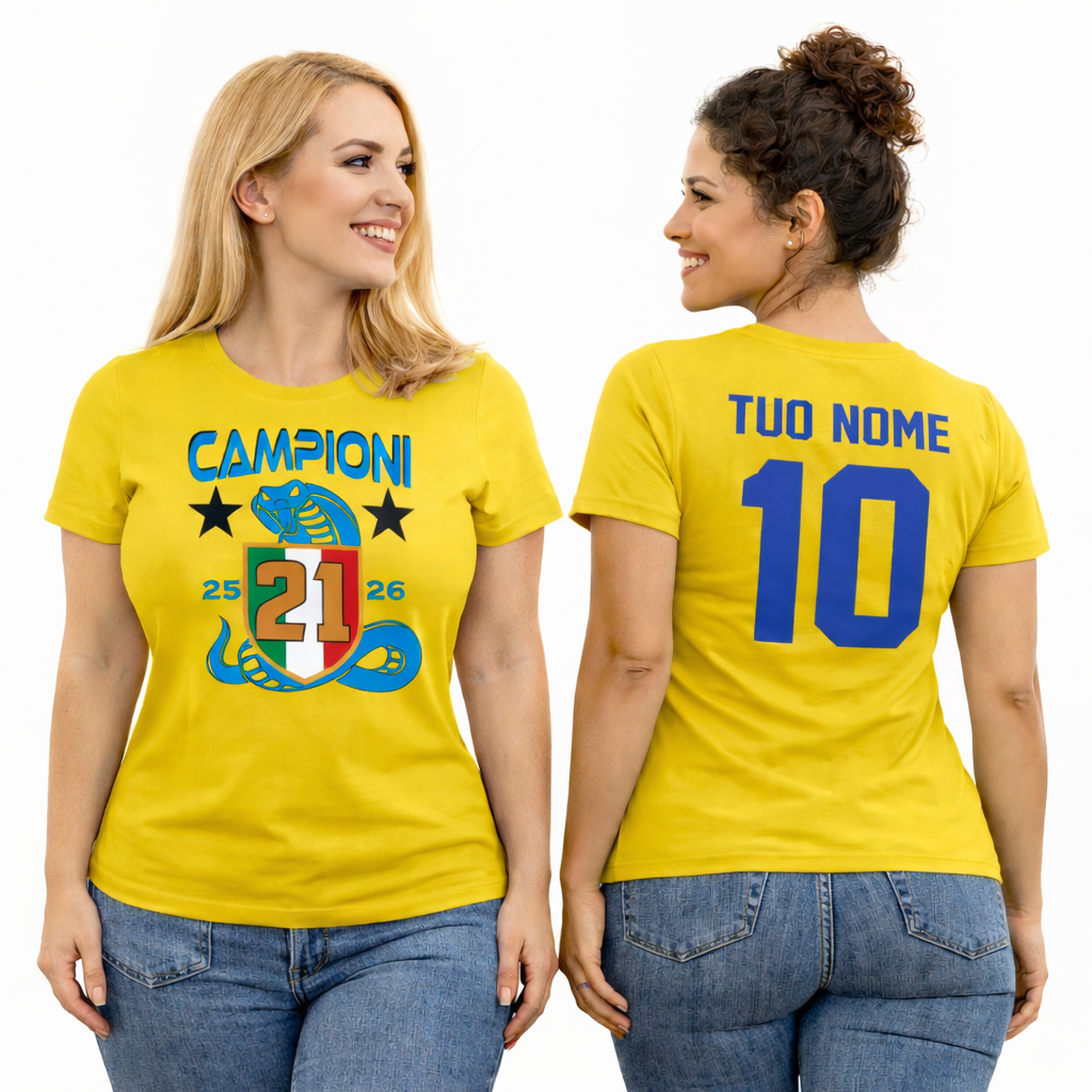 T-Shirt Inter Campione d’Italia 2025/2026 –  21 Scudetti Biscione  – PS 27431-INT-08