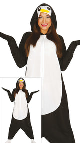 Costume di Carnevale Kigurumimi Pinguino Unisex – Tutone con Cappuccio – PS 00644