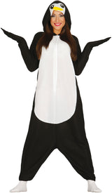 Costume di Carnevale Kigurumimi Pinguino Unisex – Tutone con Cappuccio – PS 00644