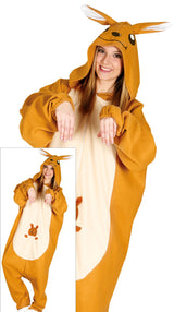 Costume di Carnevale Kigurumimi Canguro Unisex – Tutone con Cappuccio – PS 00646