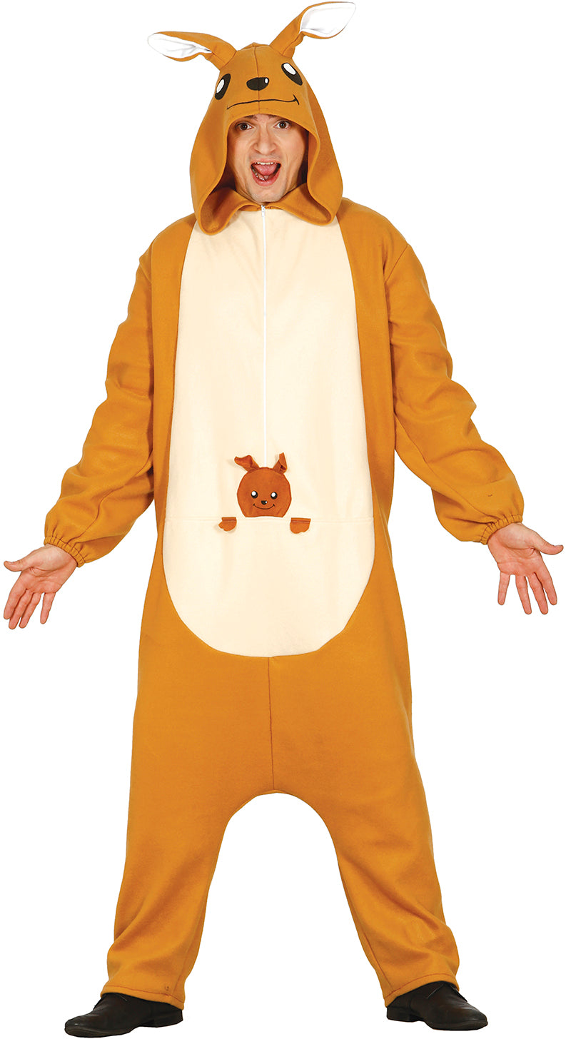 Costume di Carnevale Kigurumimi Canguro Unisex – Tutone con Cappuccio – PS 00646