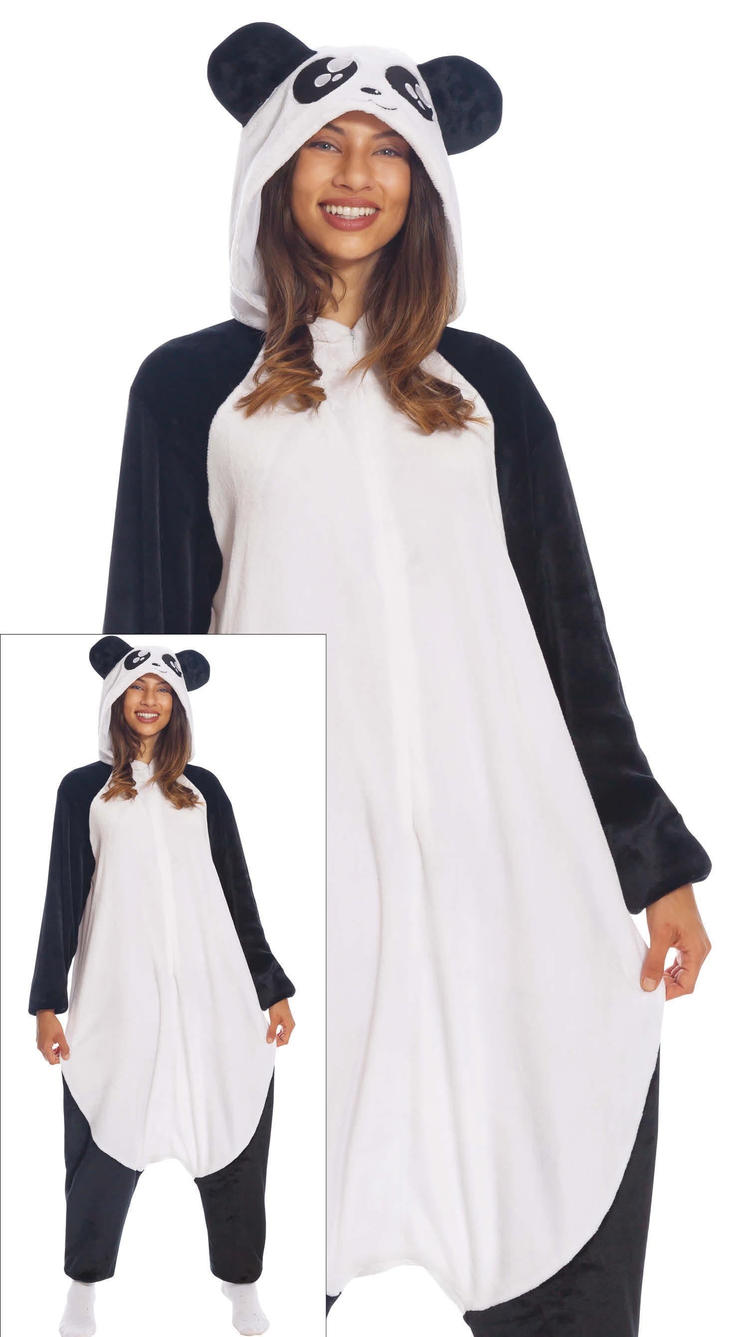 Costume di Carnevale Kigurumimi Panda Unisex – Tutone con Cappuccio – PS 00648