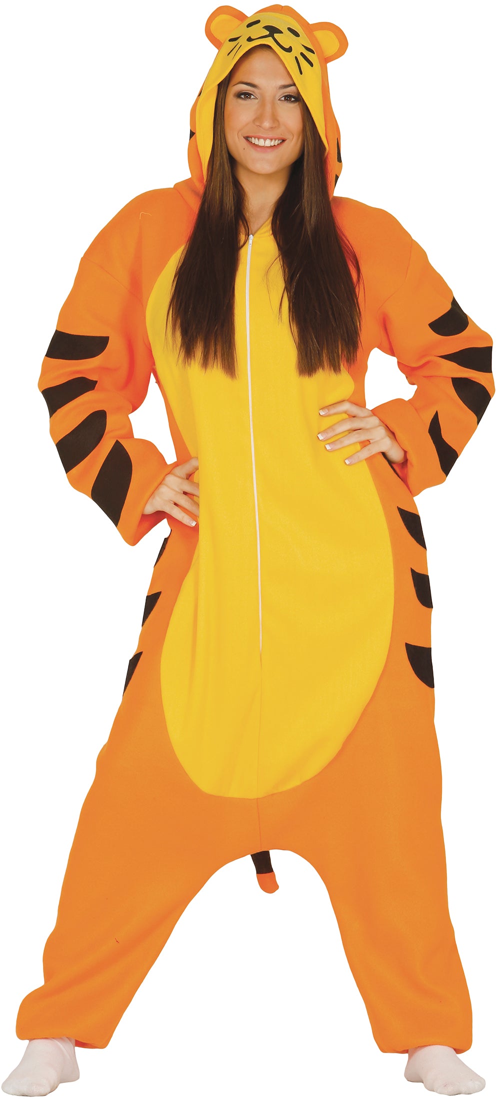Costume di Carnevale Kigurumimi Tigre Unisex – Tutone con Cappuccio – PS 00643-BS