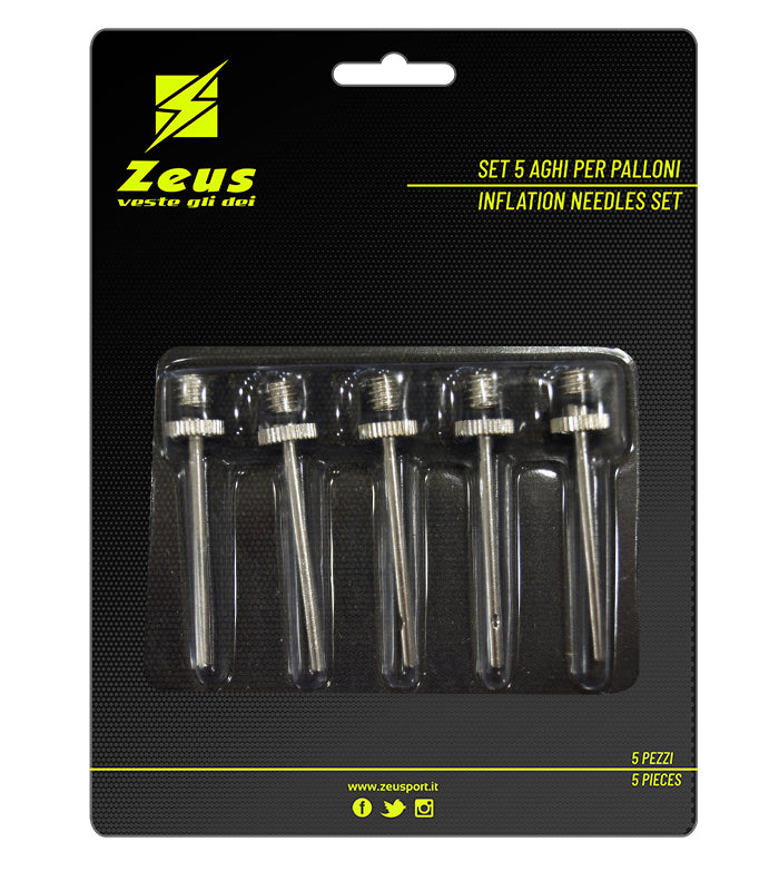 Set 5 Aghi per Palloni Zeus PS 12650