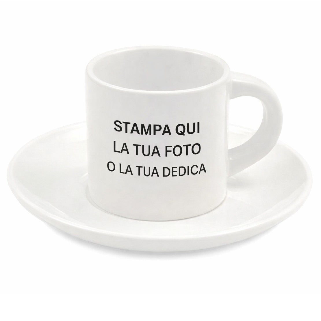 Tazzina da Caffè in Ceramica Personalizzabile con Piattino – PS 10531