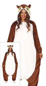 Costume di Carnevale Kigurumimi Scoiattolo Unisex – Tutone con Cappuccio – PS 00652