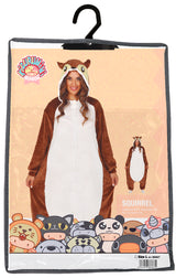Costume di Carnevale Kigurumimi Scoiattolo Unisex – Tutone con Cappuccio – PS 00652