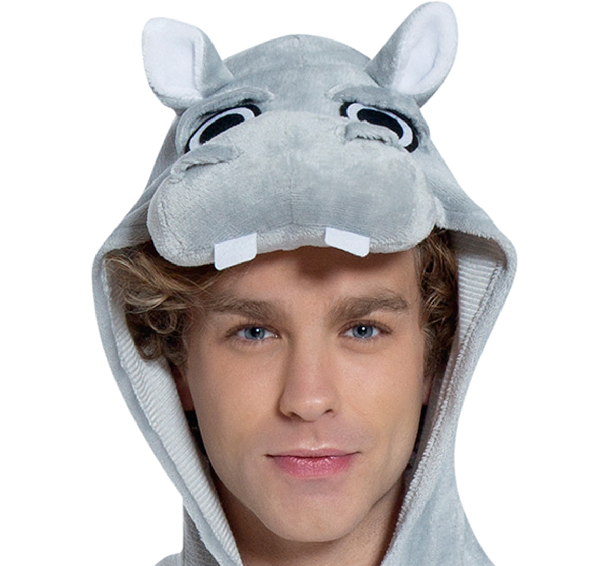 Costume di Carnevale Kigurumimi Ippopotamo Unisex – Tutone con Cappuccio – PS 00653
