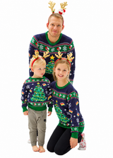 Maglione Natalizio Con Luci a LED Albero di Natale – PS 33624