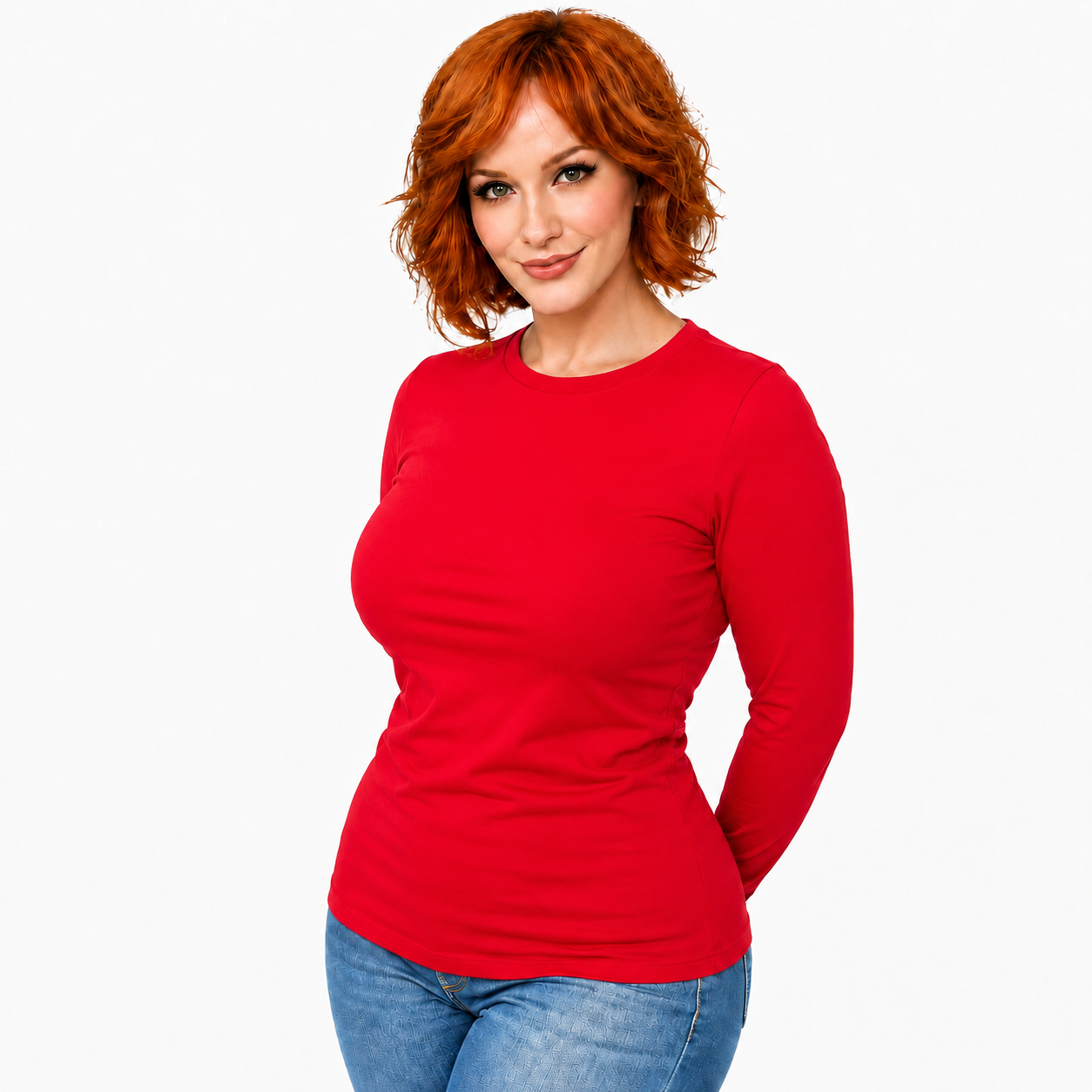 T-Shirt Donna a Manica Lunga JHK Personalizzabile con Stampe PS 36123
