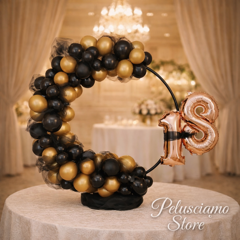 Arco di Palloncini con numero BA 001