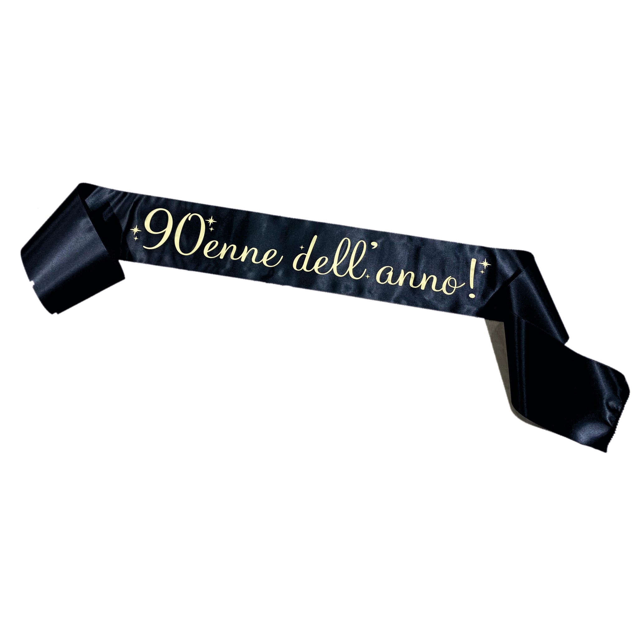Fascia Compleanno Nera Personalizzata “18/20/30...Enne dell’Anno” – Gadget Party – PS 11447-001